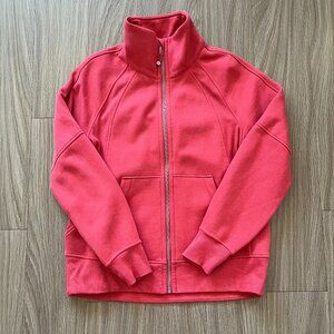 Lululemon Desert Red Scuba Oversized Funnel-Neck Full Zip (Size XS/S)
